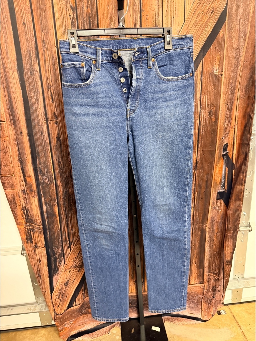 Levi's 501 Original Riveted Blue Denim Jeans size 27